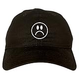 Kings Of NY Sad Face Chest Dad Hat Baseball Cap Black