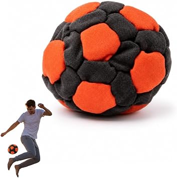 Hand-Made Knitted Footbag Sacks, 2026 Upgraded Crochet Footbag, Multicolored Juggling Ball for Outdoor Play, Hand-Made Knitted Footbags for Beginners