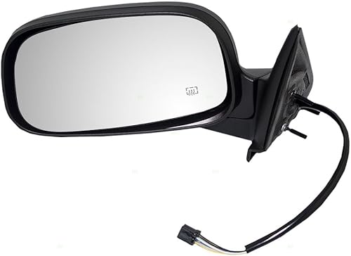 Espejo retrovisor lateral eléctrico de repuesto con calefacción, texturizado, compatible con Dakota 2001-2004 Durango 55077252AE 2001-2003