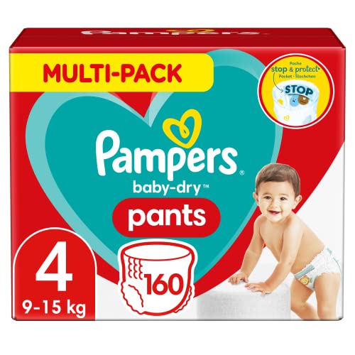 DODOT Pampers Baby-Dry pantalones, Talla 4 ((9-15 kg/8-14 kg), 1 pack...