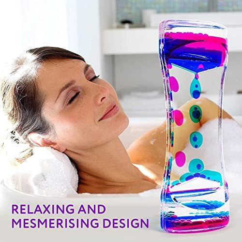 2 Pack Sensory Liquid Timer for Autism, Sensory Needs, ADHD, Stress Relief, Anxiety. Autism Toy and Special Needs Sensory Fidget.