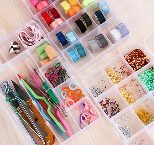 Ilauke Plastica Stoccaggio con Divisori 6 pezzi