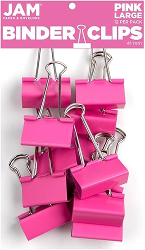 Vista 111 de Broches aprietapapeles JAM Paper®, Rojo