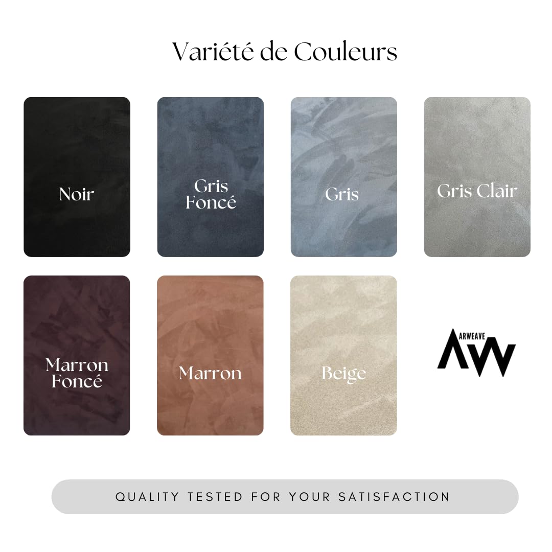 Tissu ciel de toit voiture velours foamisé extensible type Alcantara/Suédine – Gris Clair – 2 m x 145 cm – Épaisseur 3,5 mm