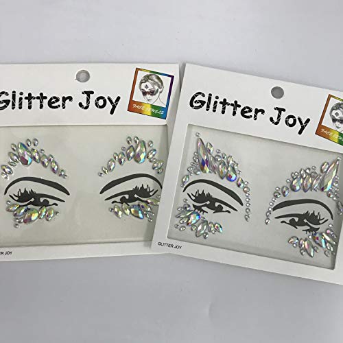 Rhinestone Face Jewel Gems Sticker for Festival Rave Party Outfit (A19C17)