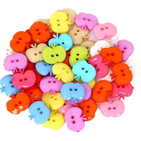 Zhiheng 400 Pieces Assorted Colors Resin Buttons Cover