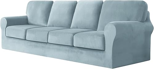 Miniatura 65 de Funda de sofá con fundas de cojín de asiento separadas y fundas de respaldo, fundas elásticas para sofá Ektorp, elegante protector de sofá de