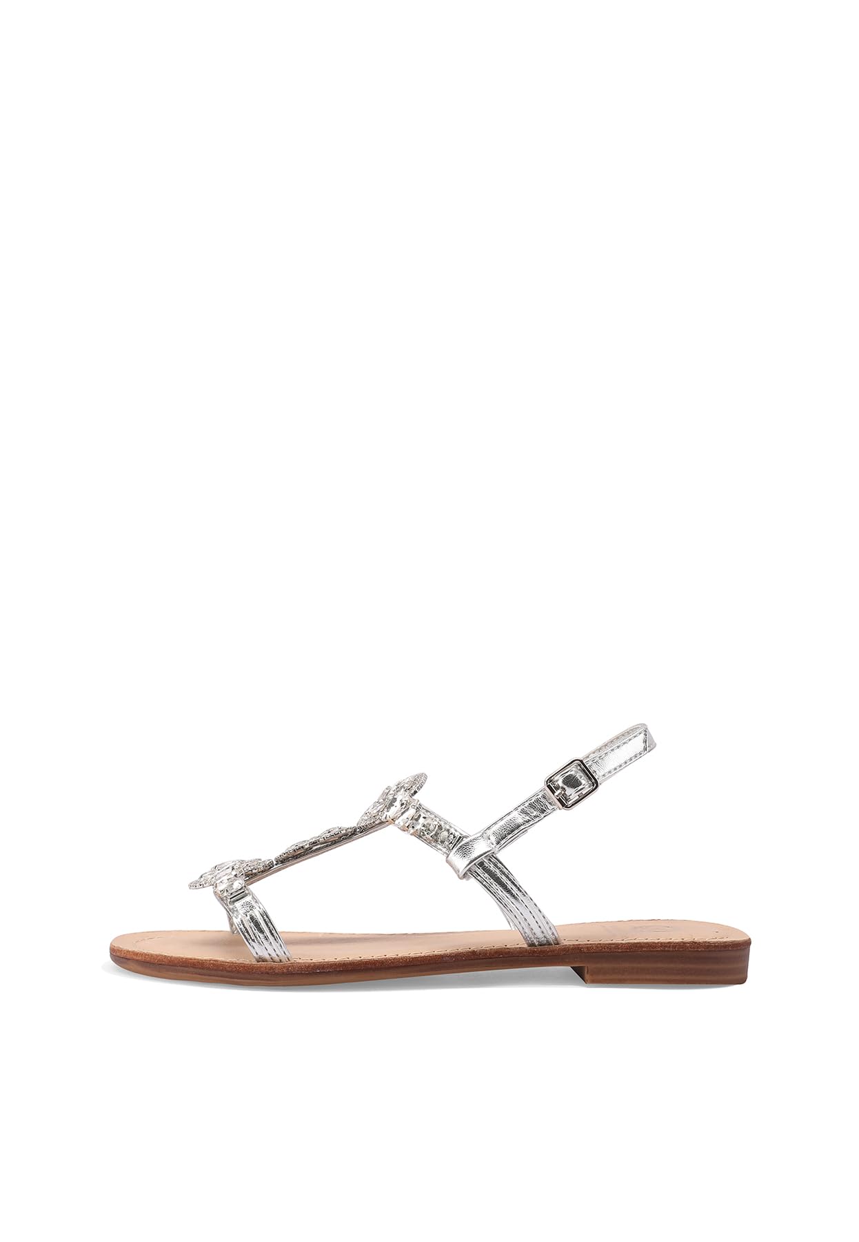 QUEEN HELENA Sandali Gioiello Bassi con Strass Donna Y6016