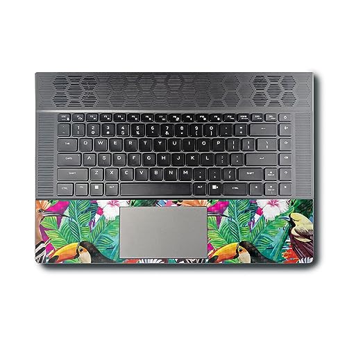 Image of MightySkins Carbon Fiber Skin Compatible with Alienware X16 R1 (2023) Full Wrap Kit - Tropical Paradise | Protective, Durable Textured Carbon Fiber Finish | Easy to Apply | Made in The USA