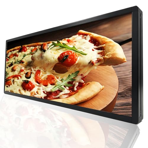 Image of P3 Programmable LED Sign 40 inchx17 inch Full Color Outdoor Digital Message Board WiFi Control, IP65 Waterproof, 5000cd Brightness, Scrolling Text /Image /Video Display for Business Store Restaurant Advertising
