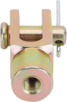 Speedway Motors 5/16-24 Threaded Brake Pedal Clevis with Pin and Cotter Key, Steel Construction, Universal Connector for Master Cylinder or Booster Pushrod, 2 Inch Overall Length