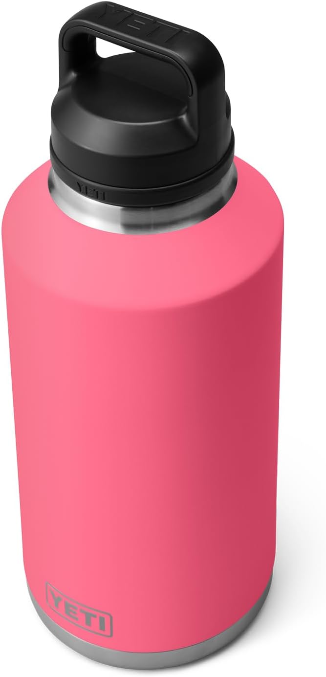YETI Rambler 64 oz Bottle, Vacuum Insulated, Leakproof, Stainless Steel with Chug Cap, Tropical Pink