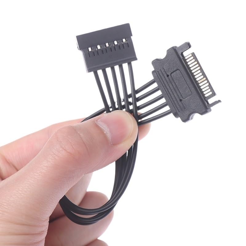 1pc SATA 15Pin Male to Female Power Extension Cable HDD SSD Supply for PC 20 CM