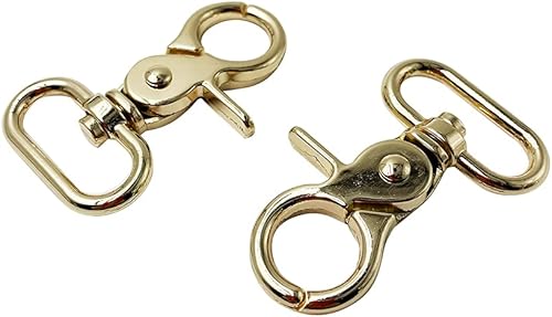 Gatillo Snap Hook Metal Giratorio Lobster Broches Bolso Clips Calidad Acabado Pack 4 (Oro) PT597