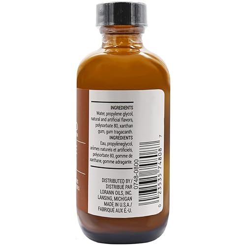 Vista 43 de LorAnn. Emulsión de plátano para panadería, botella de 4 onzas.