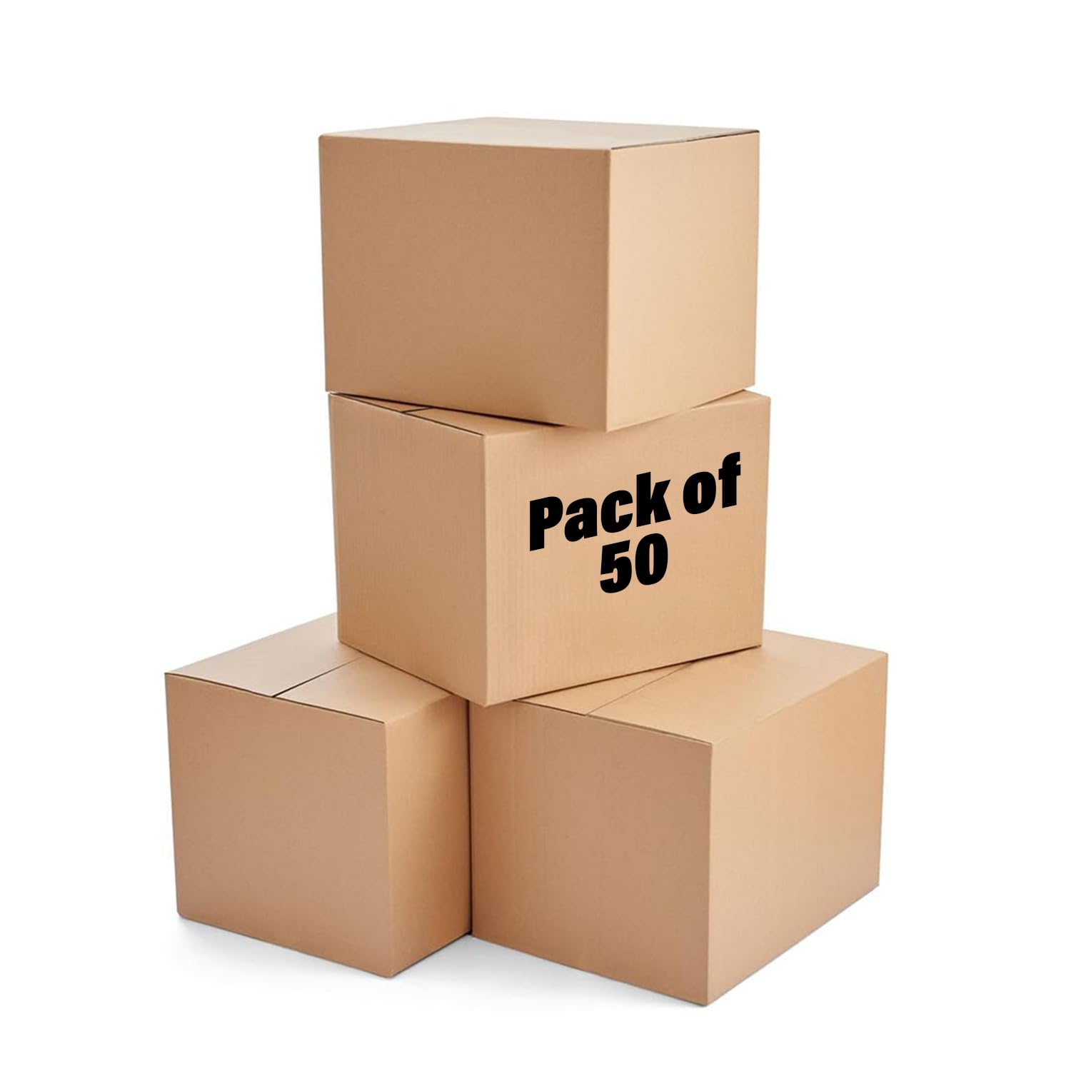 Kuber Industries Corrugated Box | 3 Ply Corrugated Packing Box | Corrugated for Shipping | Corrugated for Courier & Goods Transportation | 50 Piece | P01-12075265mm | Brown (B0CNLFVNKB) Amazon Price History, Amazon Price Tracker