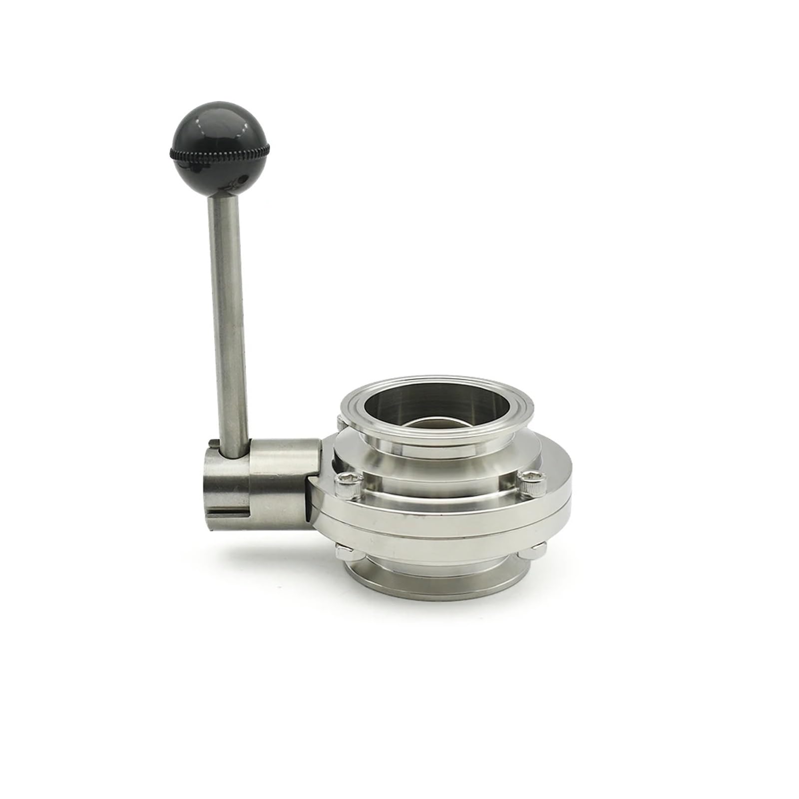 NVSFZGIYG 3/4 "1" 1-1/2 "2" SS304 stainless steel butterfly 50.5/64/77.5/119mm(108mm Ferrule 119)