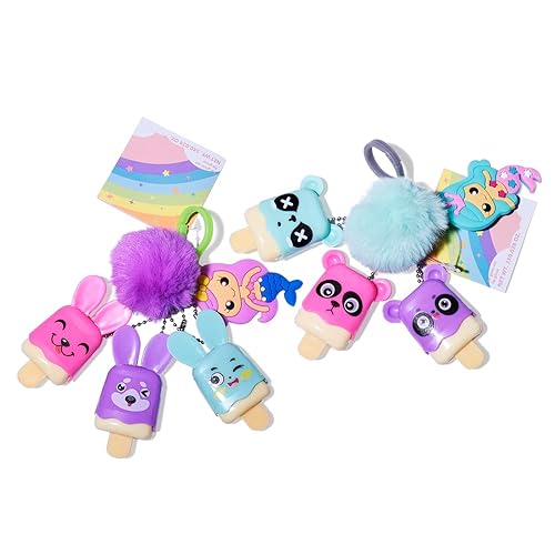 Miniatura 1 de M&U MAKE YOU UP MU 6pcs Ice Cream Lip Gloss para niñas (conejo y oso)