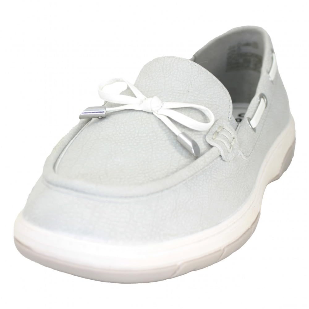 Jana Women’s Slippers with Bow Vegan, Lt Grey, 7,5 UK