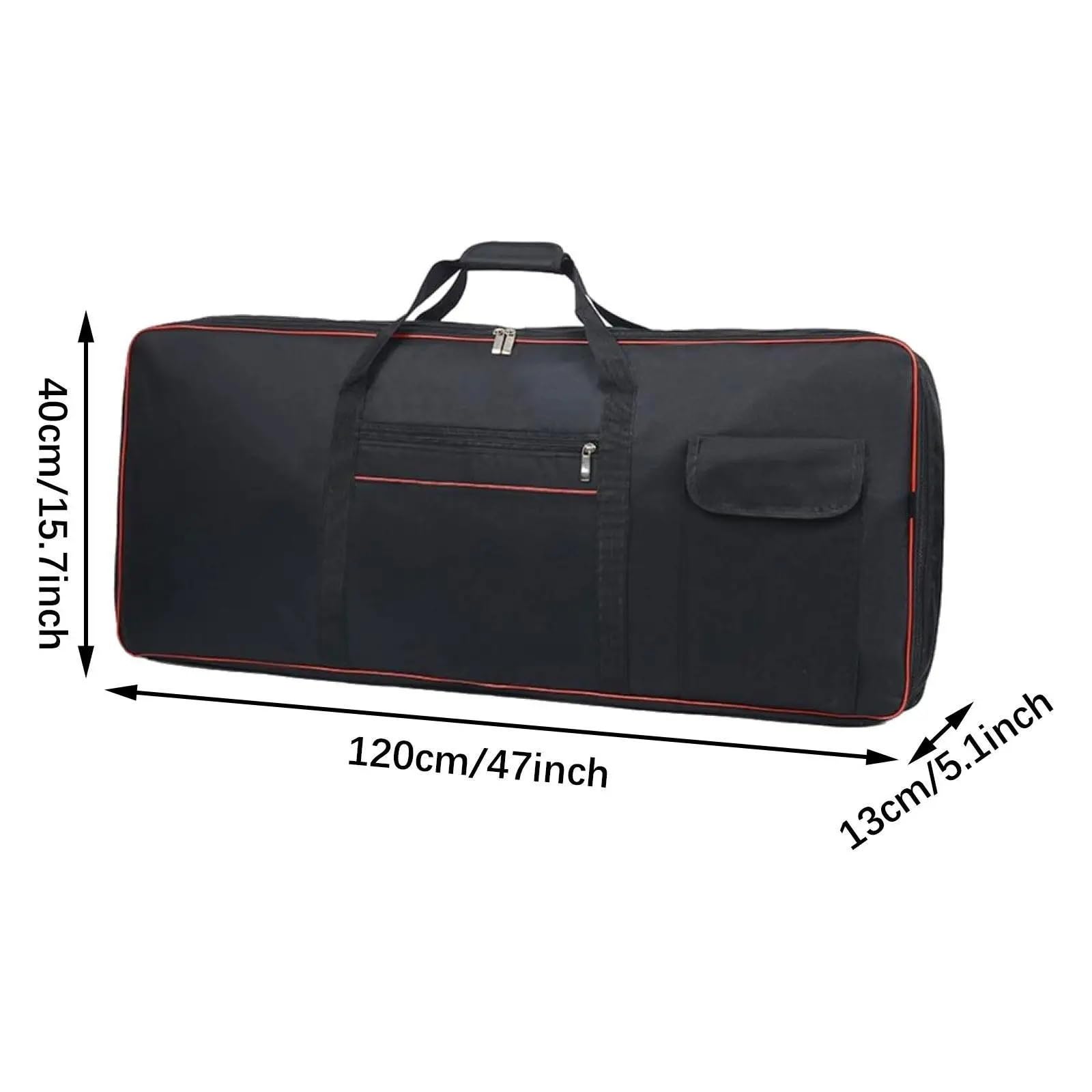 Borsa da trasporto per tastiera Custodia for tastiera a 76 tasti, strumento musicale for pianoforte elettrico, borsa imbottita for il trasporto da viaggio