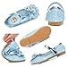 YOSICIL Zapatos de la Princesa Elsa niñas con Lentejuela Zapato de Disfraz...