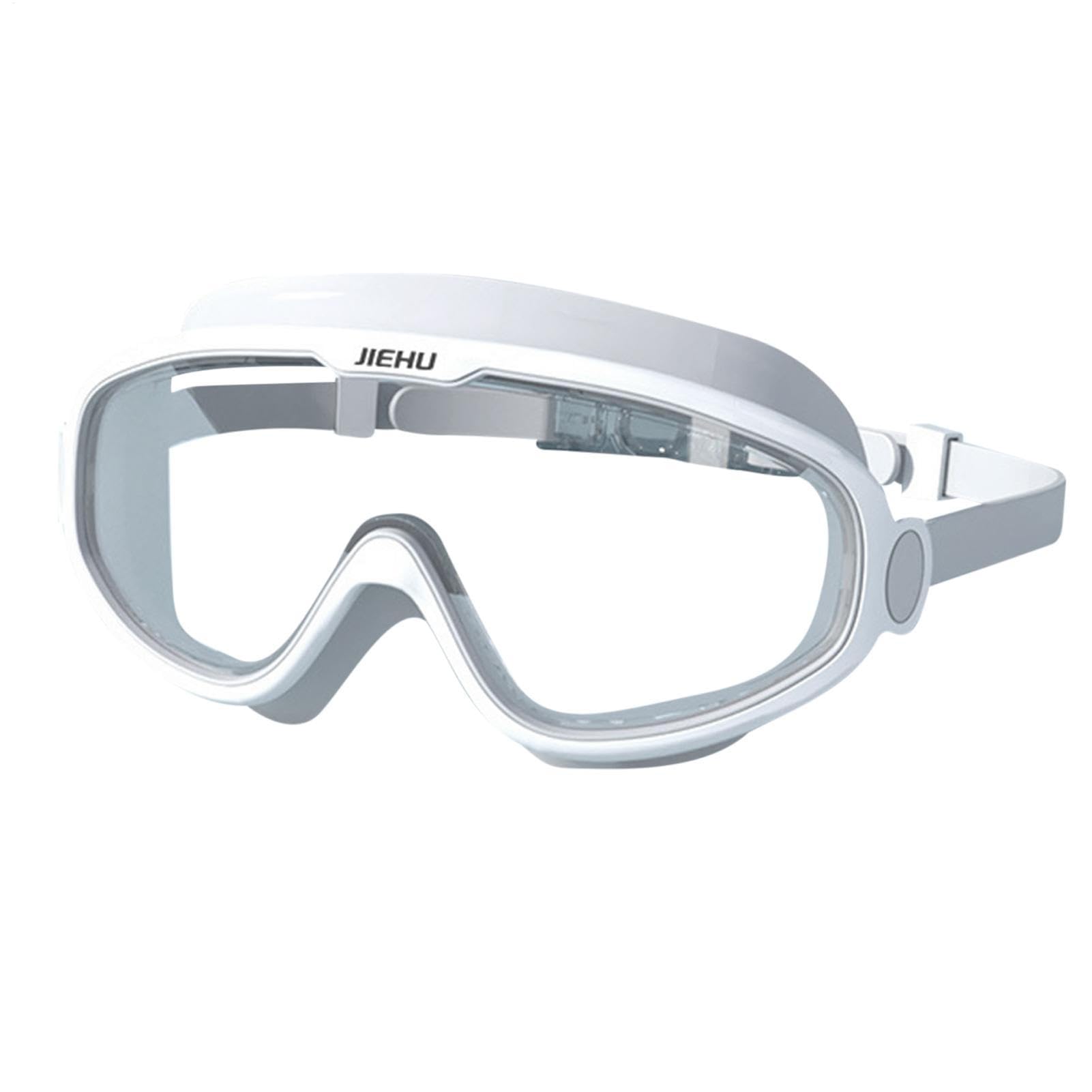 Swimming Goggles For Adults - Big Frame Swim Goggles With Clear Vision