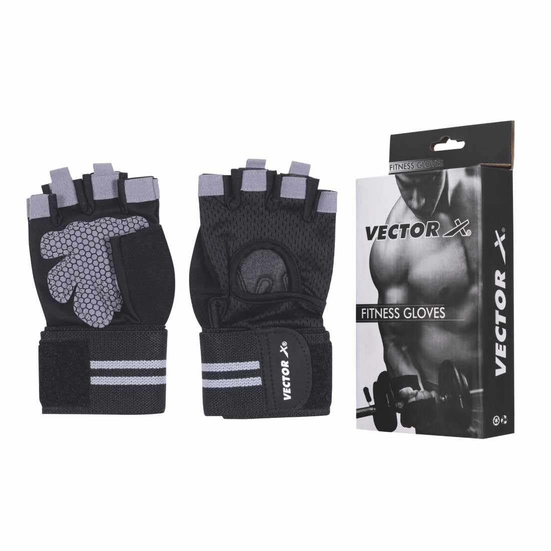 Vector X RIGOUR Workout Gloves, Exercise Gloves for Weight Lifting, Cycling, Gym, Training-image-36