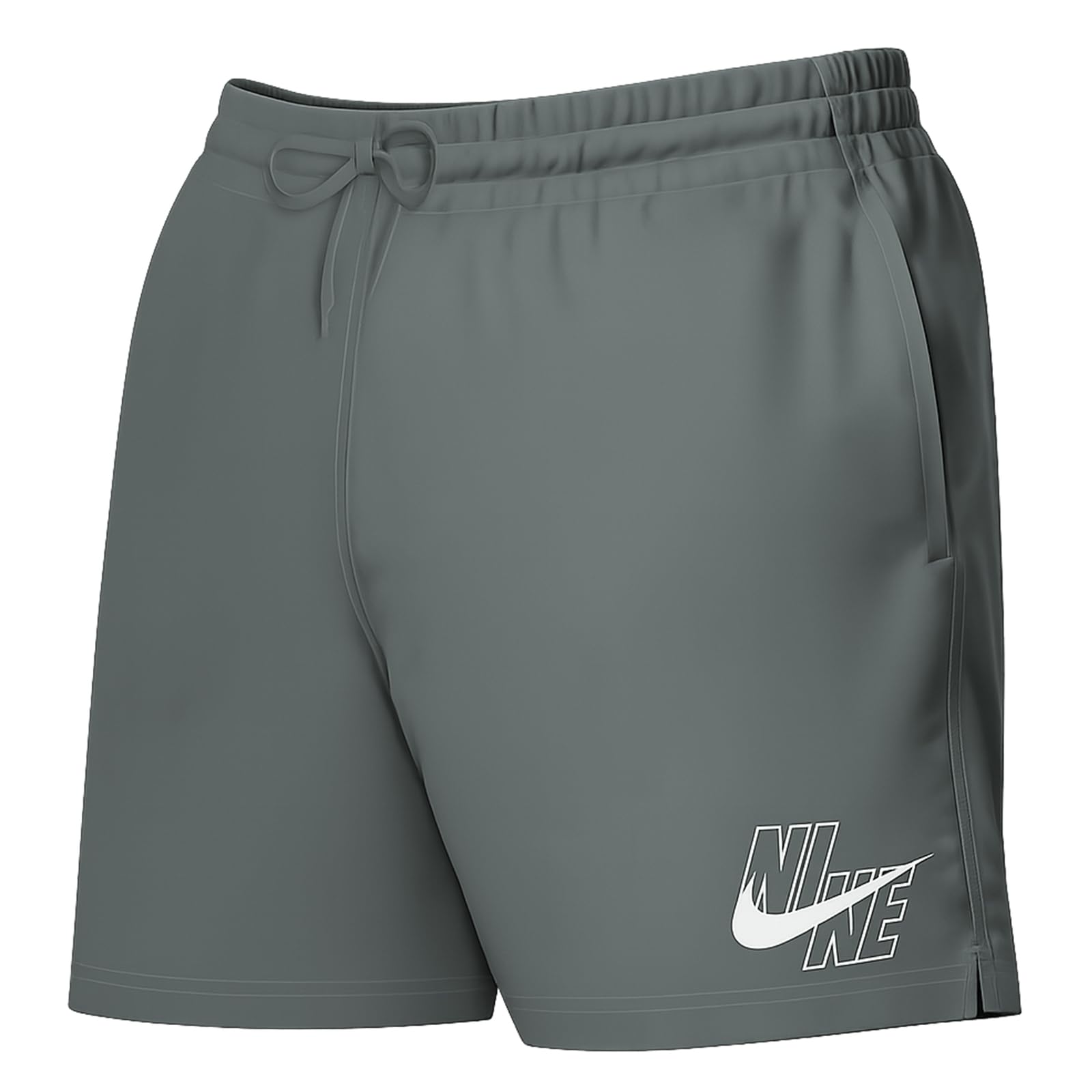 Nike Nike Swim Breaker Swim Logo 5" Volley Short Cool Grey Swim Trunks Unisex - Adulto