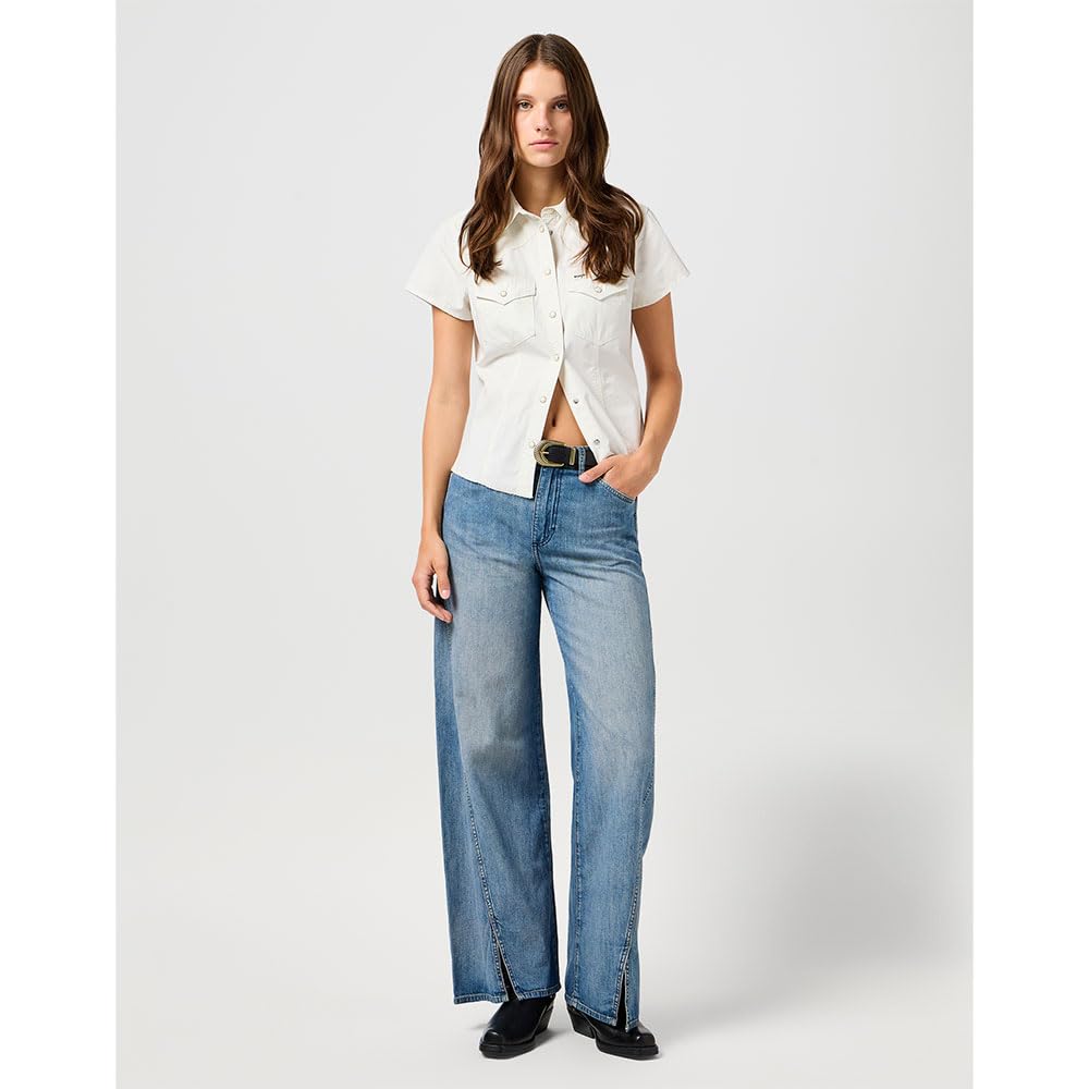 Shrunken Shirt, biały (Vintage White), M