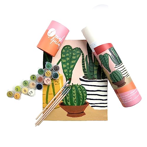 Pink Picasso Kits Mid Century Modern Paint by Number for