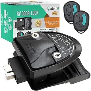 RV Keyless Entry Door Lock | V3.0 RV Lock Keyless Entry | All Metal Keyless RV Door Lock | Keyless RV Locks w/ 2 Fobs & More | Now Fully Sealed Electricals! | Will Only Fit 2.75