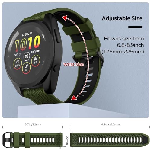 Correa para Garmin Forerunner 265 impermeable con cierre rápido 4