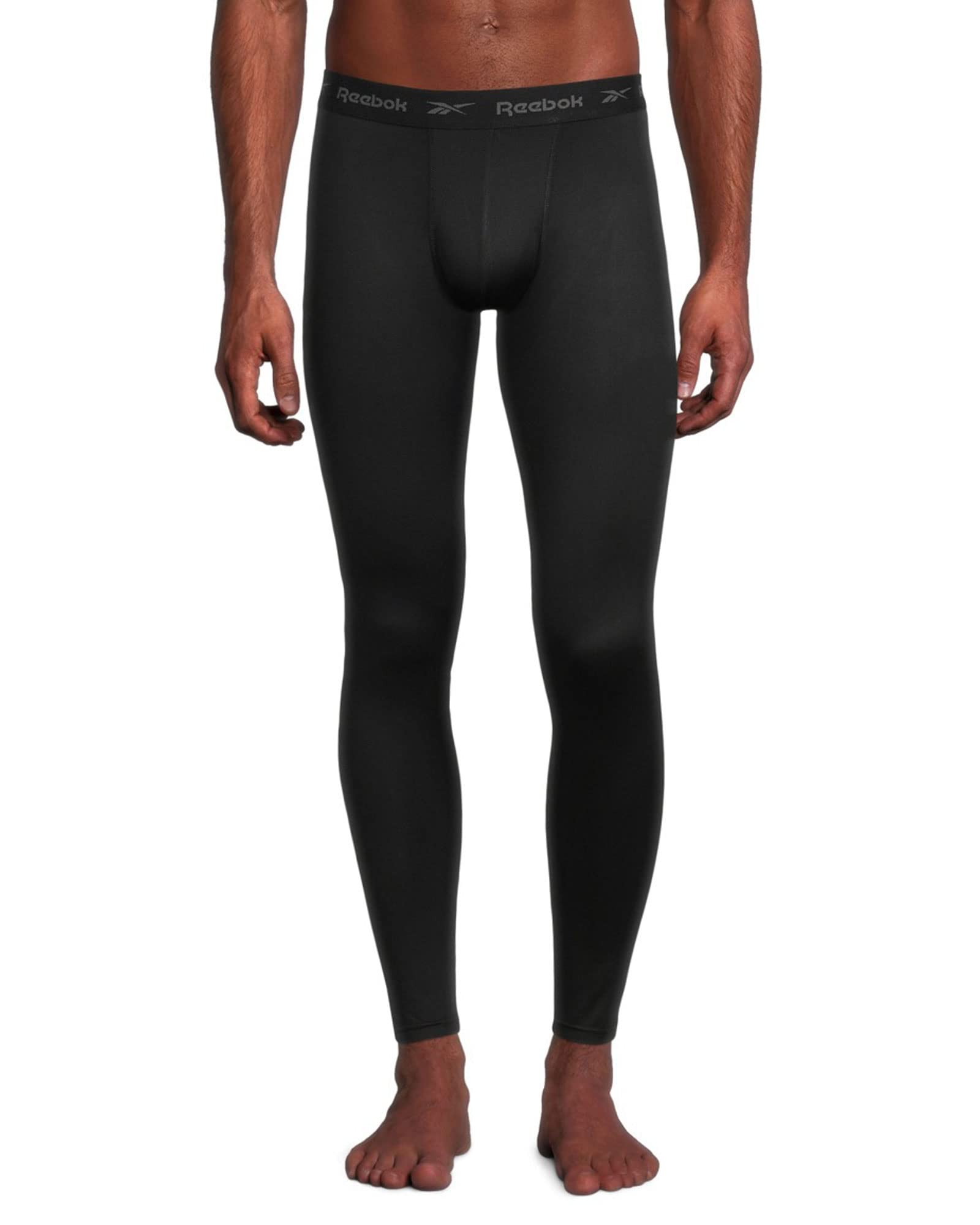 Reebok Leggings de rendimiento para hombre, capa base atlética larga John Leggings (S-XL)
