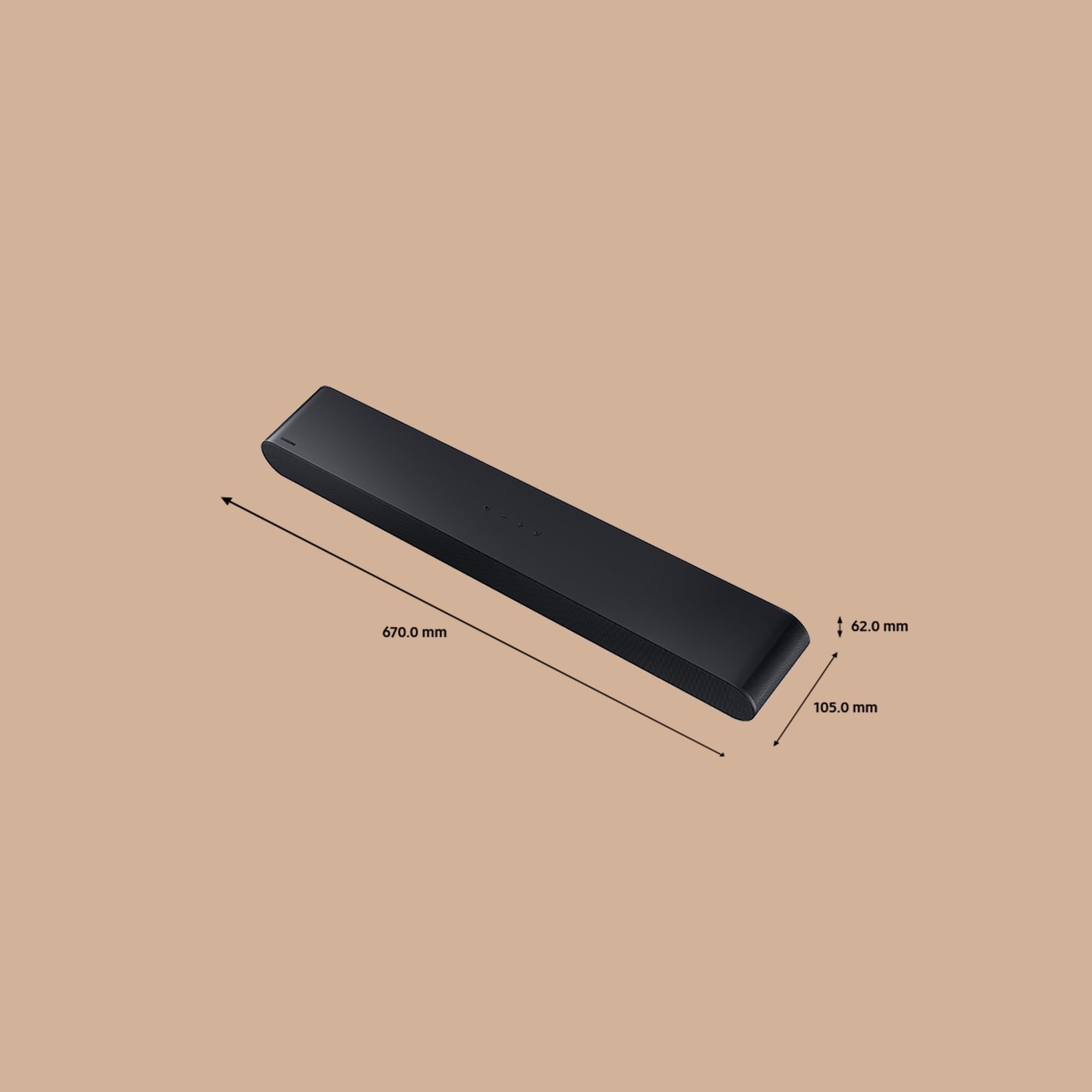 Samsung Soundbar HW-S60D/ZF S Serie, 7 Lautsprecher, Wireless Dolby Atmos, 5.0-Kanal-Audio, Q-Simphony, Alexa integriert und kompatibel mit Google Assistant, Black 2024 [Länderversion Französisch]