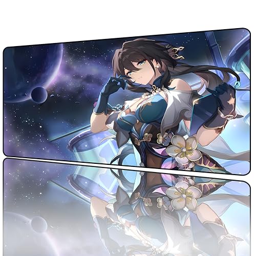 Honkai: Star Rail Tapis de Souris XXL Gaming Anime pour Clavier Bureau 800x300mm