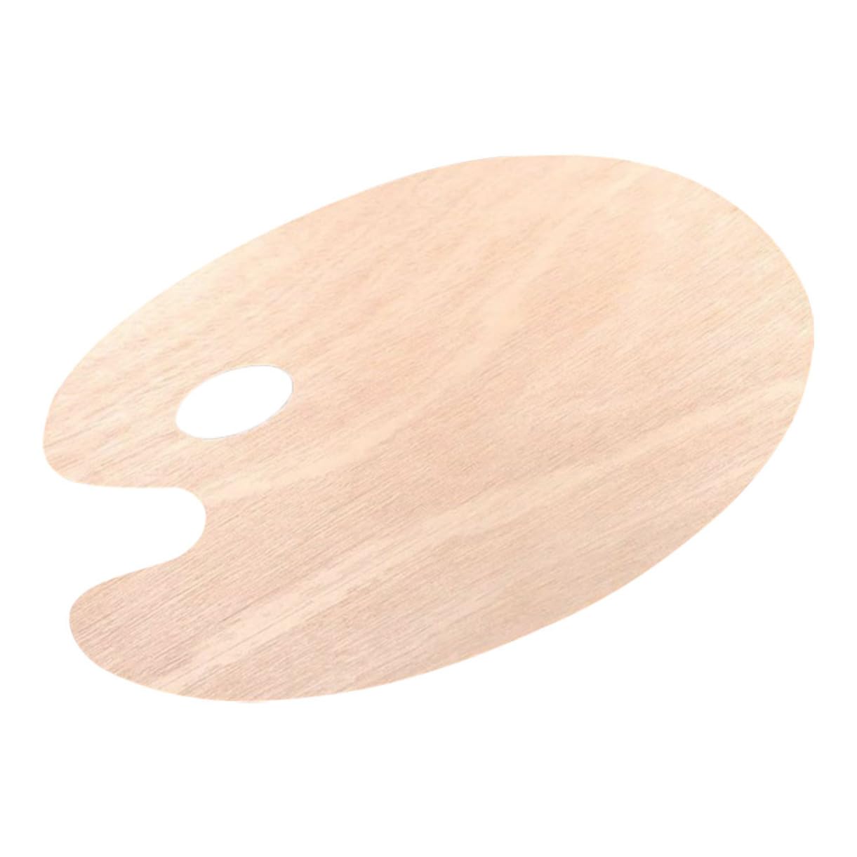 ARTIBETTER 1PC Art Paint Mixing Board Wooden Oval Palette for Oil Acrylic Watercolor Lightweight Design for School Use Present for Artists and Students