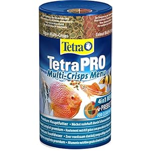 Tetra Pro Multi-Crisps Menu 4-in-1 Premium visvoermengsel met verschillende soorten crisps voor energie, kleur, groei…