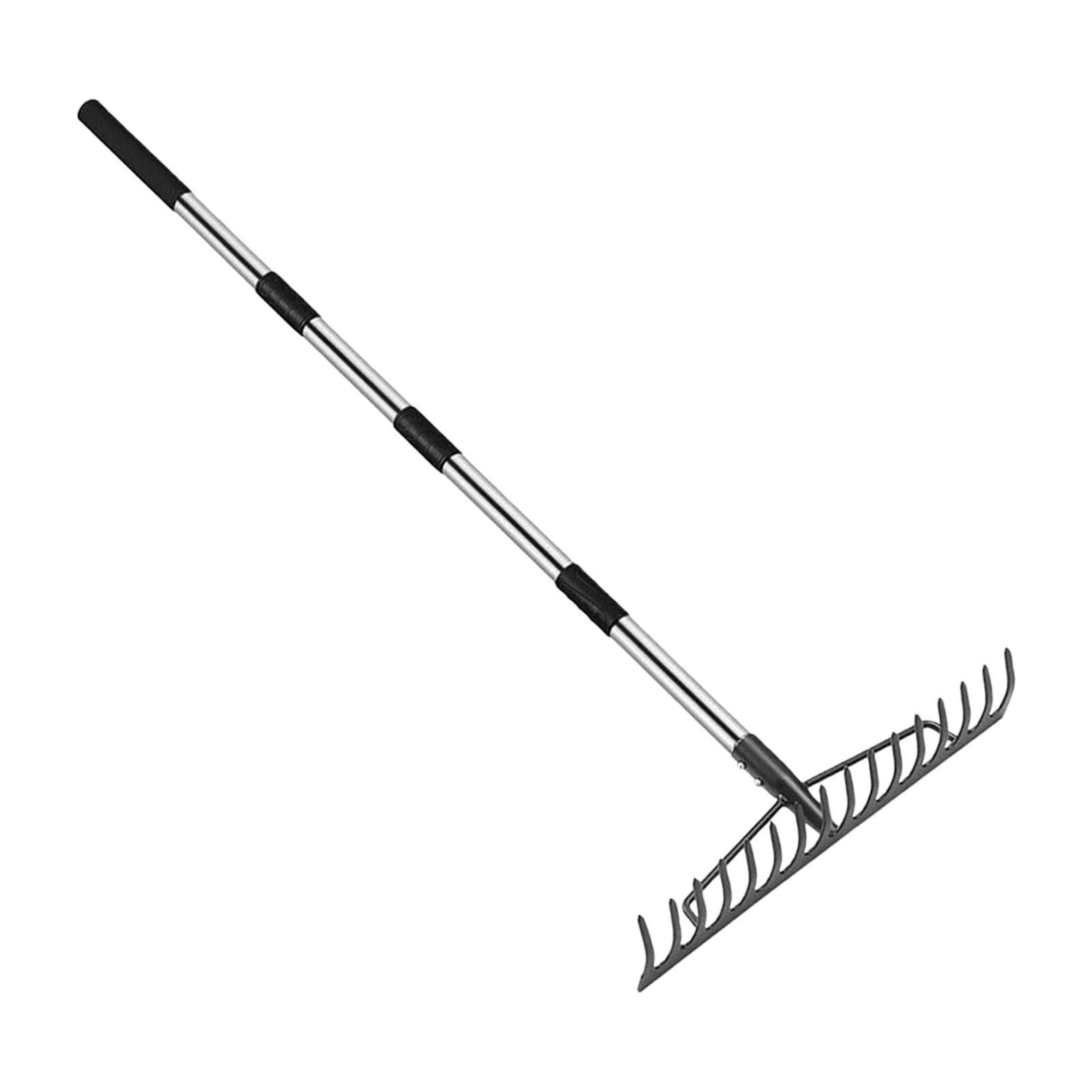 Xigacgeh Duty Detachable Garden Tool With 16 Sturdy Prongs For Efficient Soil Preparation And Debris Gathering Easy Assemble Scuffle