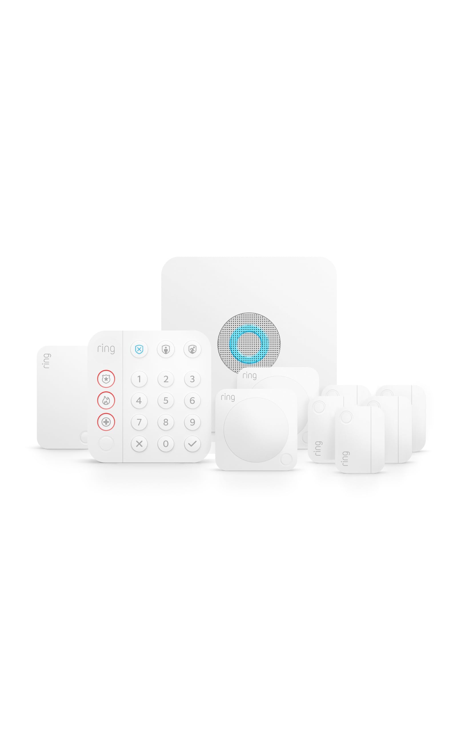 Ring Alarm 10-Piece Kit – Wireless Smart Home Security System | Expandable | Easy Setup | Mobile App Control | 24/7 Professional Monitoring | Alexa Compatible