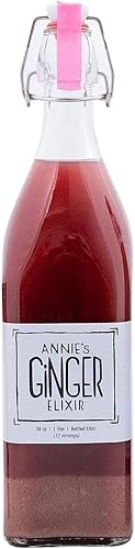 Annie's Ginger Elixir, 34 onzas, inyección tónica orgánica pura y natural, la limpieza digestiva aumenta la defensa inmunológica, la salud y el