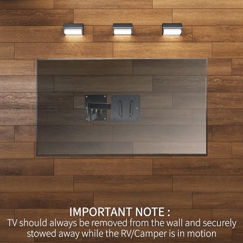 Vivo MOUNT-VWRV3 Sturdy Plastic Polymer And Steel Rv Tv Mount With Articulating Arm, Vesa 100X100Mm Mounting Pattern, Holds Up To 22 Lbs, Wall Bracket thumb #7