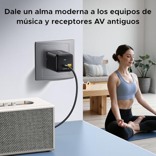 Miniatura 3 de UGREEN LDAC Receptor Bluetooth 6.0 Audio Bluetooth 3.5 mm Hi-Res HiFi | Baja Latencia Inalámbrico Alimentación Eléctrica con Conexión Directa Compatible con Teléfono Tablet Altavoz Amplificador
