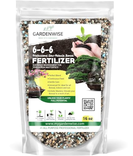 GARDENWISE Bonsai Fertilizer Pellets &ndash; Slow-Release Bonsai Tree Fertilizer & Food for Compact...