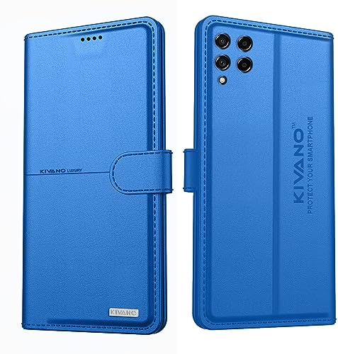 Image of KIVANO Compatible with Samsung Galaxy M53 5G Flip Cover | Leather Finish | Inside Pockets & Inbuilt Stand | Shockproof Wallet Style Magnetic Closure Back Cover Case