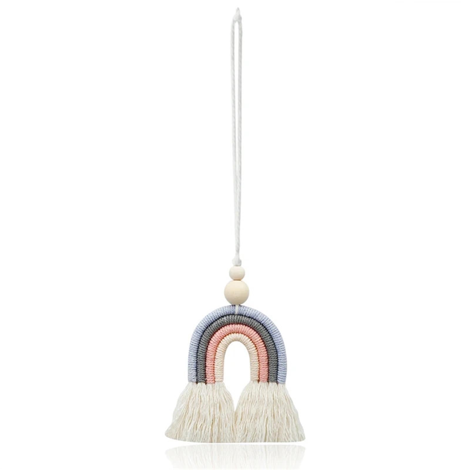 Creative Rainbow Car Rear View Mirror Hanging Pendant - Car Decor Accessory(Blue)