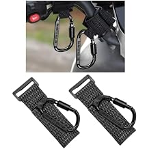 KVAEY 2 Pack Multipurpose Hook for Hanging Helmet, Goggle, Headsets, Durable Carabiners, Roll Bar Accessory Hook Hanger Black