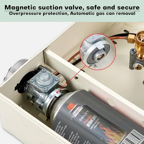 Image of ORILEY 25 x 225g Butane Gas Canister Portable and High Pressure Refill Fuel Cartridges for Camping Stove Outdoor Cooking & Lighter Welding Torch Fogging Machine (Pack of 25)