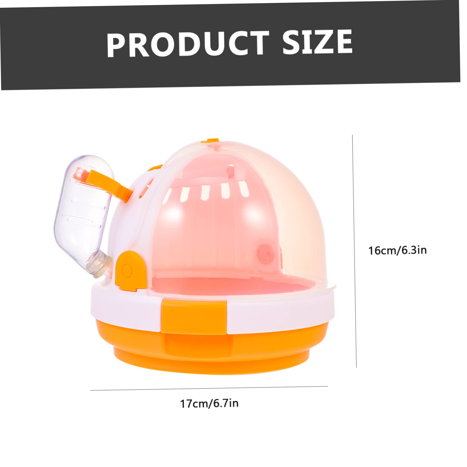 Totority Portable Hamster Carrier Case Travel Friendly Hamster Cage with Handle for Pets Like Gerbils Guinea Pigs and Hedgehogs Durable and Easy to Clean Design