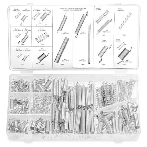 200 PCSばね引張ばね圧縮ばねセット【200セット】ばねセットケース20種類仕様1ケースばねセット