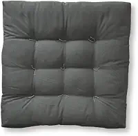 Almofada Futon 60x60cm Assento Banco Cadeira Banco Sofá Macio(Cinza Chumbo)